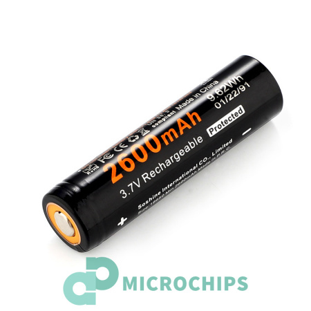 Аккумулятор Soshine 18650 (Li-ion, 2600mAh, 3.7V)
