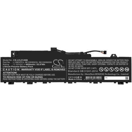 Аккумулятор для Lenovo IdeaPad 5 14ARE05, Ducati 5 82ES000DAU серии (L19M3PF4) 4850mah