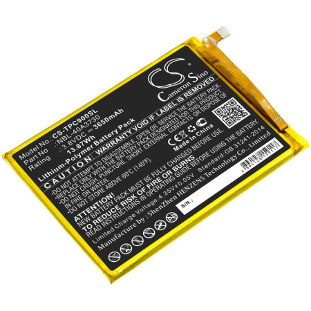 Аккумулятор для TP-LINK Neffos C9 (NBL-40A3730) 3650mAh