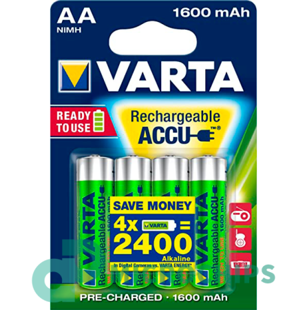 Аккумулятор Varta АА (NiMH, 1600mAh) 4BP Аккумулятор Varta АА (NiMH, 1600mAh) 4BP
