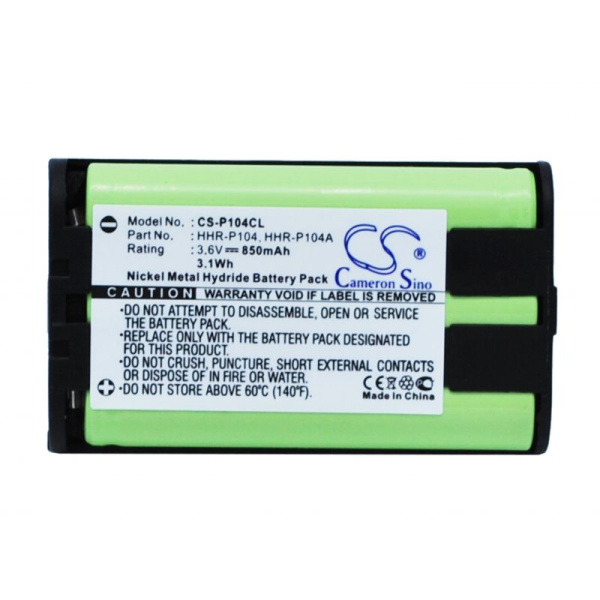 Аккумулятор для Panasonic HHR-P104, GE TL96411 850mah