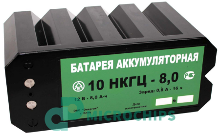 Аккумуляторная батарея Энергия 10НКГЦ-8.0 (8000mAh, 12V NiCd)