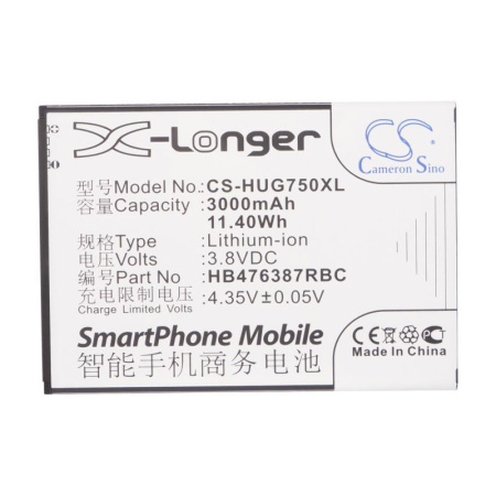 Аккумулятор для Huawei Honor 3X (HB476387RBC) 3000mah