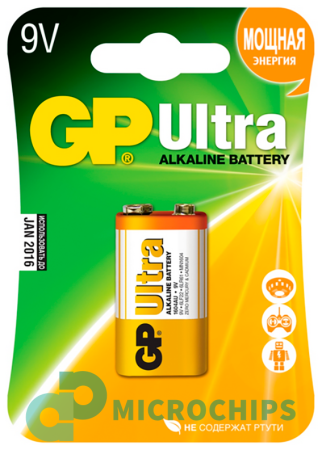 Батарейка GP Ultra 6LR61/1604A 9V 1BP