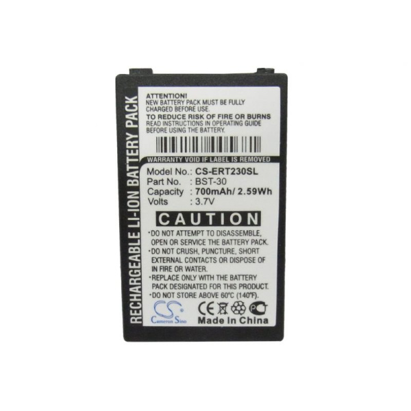 Аккумулятор для Sony Ericsson BST-30, BST-35 800mah