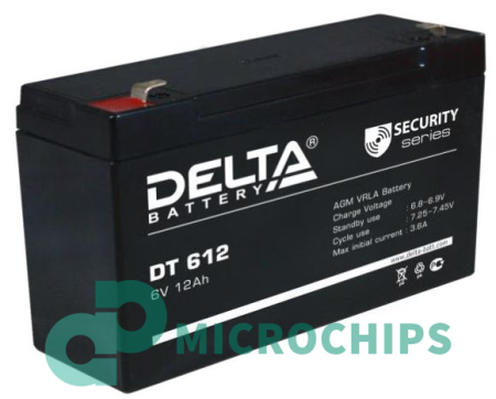 Купить Аккумулятор Delta DT 612 (AGM, 12Ah) Аккумулятор Delta DT 612 (AGM, 12Ah)
