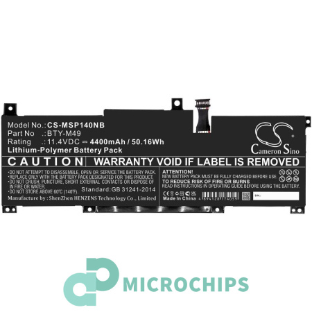 Аккумулятор для MSI GSP14, Modern 14 серии (BTY-M49) 4400mAh