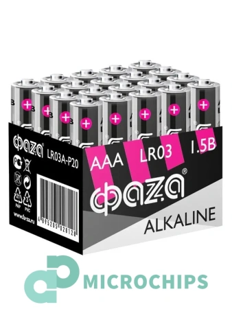 Батарейка ФАZА LR03/AAA 20BP