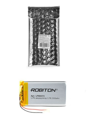 Аккумулятор Robiton 604374 (Li-Pol, 2300mAh, 3.7V)