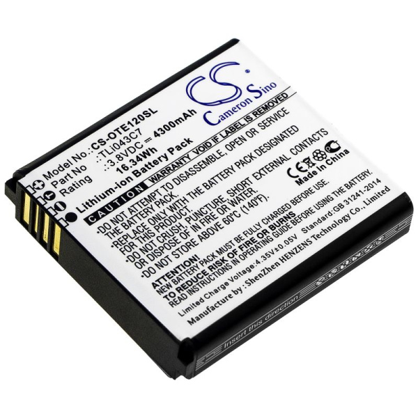 Аккумулятор для Alcatel EE120 (TLi043C7) 4300mAh