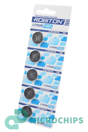 Батарейка Robiton Profi CR2025 5BP