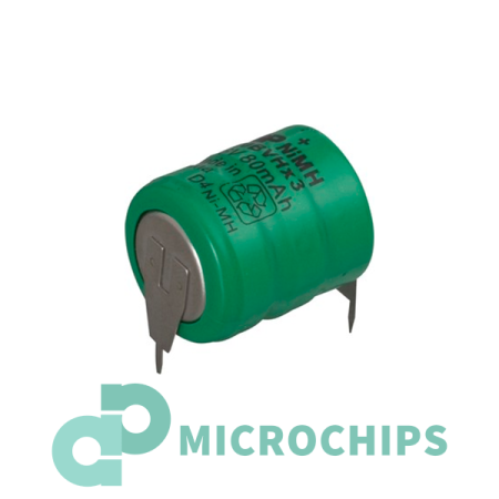 Аккумулятор GP 80 BVH 3A3H-B (NiMH, 80mAh)