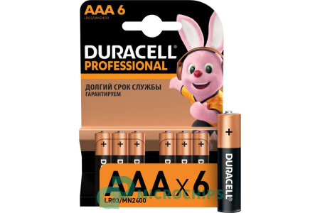 Купить Батарейка Duracell Professional LR03/AAA 6BP Батарейка Duracell Professional LR03/AAA 6BP