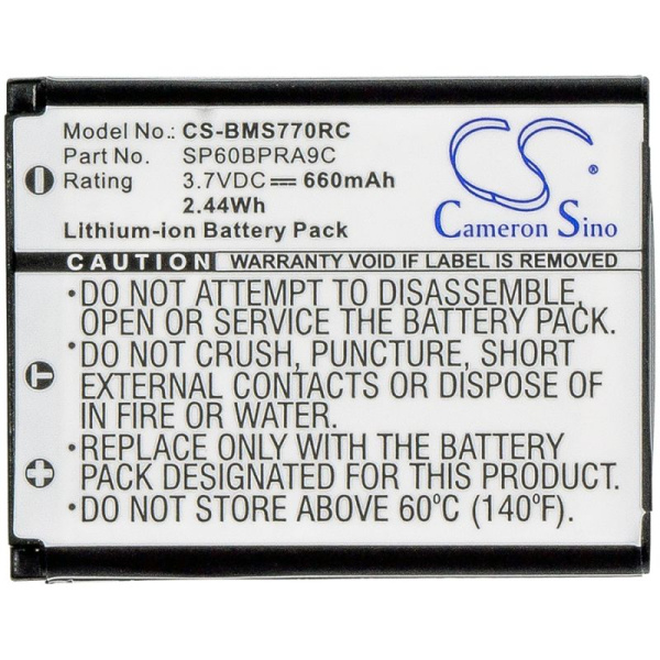 Купить Аккумулятор для Sony VGP-BMS77, Panasonic KX-TCA285 (SP60) 660mAh Аккумулятор для Sony VGP-BMS77, Panasonic KX-TCA285 (SP60) 660mAh