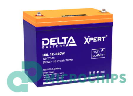 Аккумулятор Delta XPERT HRL 12-350 W (AGM, 75Ah)