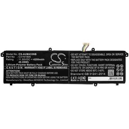 Купить Аккумулятор для Asus VivoBook 14 S433FL, VivoBook S14 M433IA серии (C31N1905) 4250mAh Аккумулятор для Asus VivoBook 14 S433FL, VivoBook S14 M433IA серии (C31N1905) 4250mAh