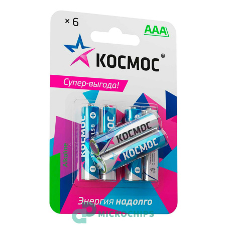 Батарейка Космос LR03/AAA 6BP