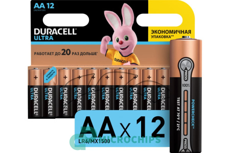 Купить Батарейка Duracell Ultra LR6/AA 12BP Батарейка Duracell Ultra LR6/AA 12BP