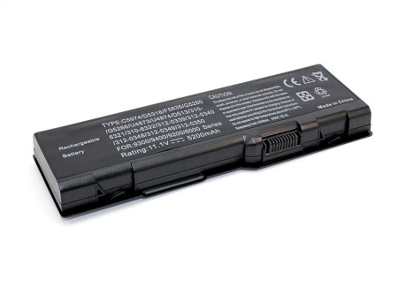 Аккумулятор (батарея) для ноутбука Dell Inspiron 6000, 9200 5200mAh, 7.6V (OEM) черный