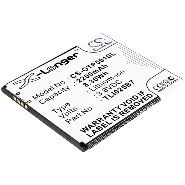 Аккумулятор для Alcatel 5011A, A3 Plus 3G (TLI025B7) 2200mah