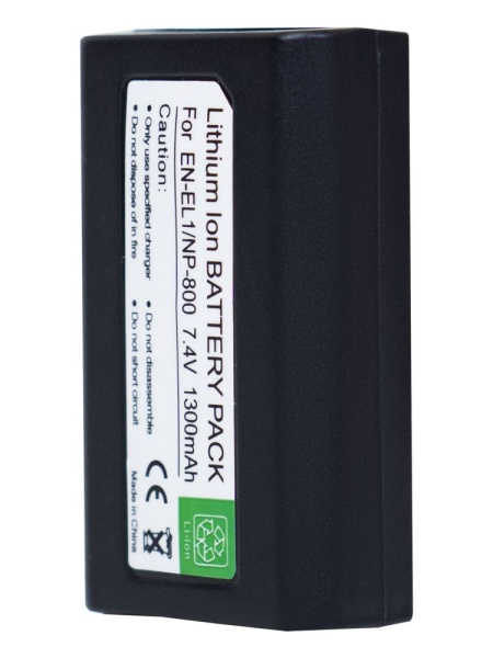 Аккумулятор EN-EL1 для фотоаппарата Nikon Cooplix 775, 7.4В, 1300мАч