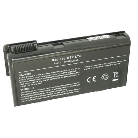 Аккумулятор (батарея) для ноутбука MSI CX620, CX623, (BTY-L74), 5200mAh, 11.1B