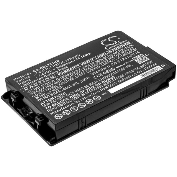 Аккумулятор для Dell Latitude 12 7202, Latitude 7212 3400mah