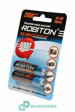Аккумулятор Robiton 2850mah AA (NiMH, 2850mAh) 2BP