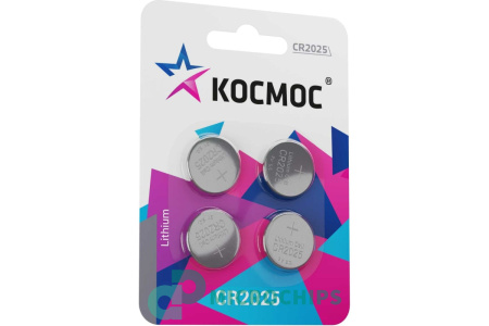 Батарейка Космос CR2025 4BP