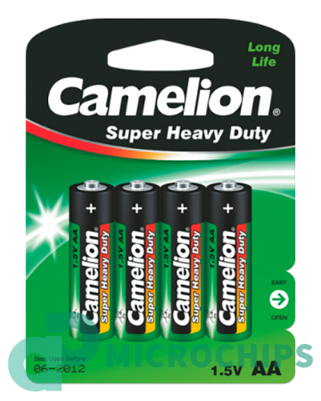 Батарейка Camelion Super HD Green R6/AA 4BP
