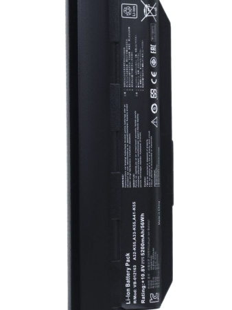 Аккумулятор (батарея) A32-K55 для ноутбука Asus K55, 10.8V, 5200mAh, черный (OEM)
