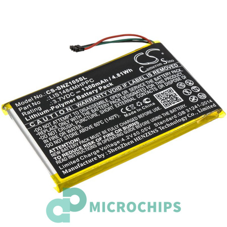 Аккумулятор для SONY NWZ-Z1050, NWZ-Z1060 1300mah