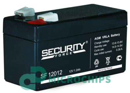 Купить Аккумулятор Security Force SF 12012 (AGM, 1.2Ah) Аккумулятор Security Force SF 12012 (AGM, 1.2Ah)