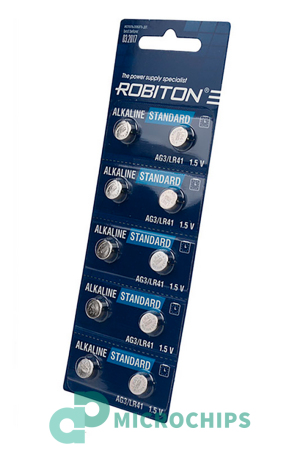 Батарейка Robiton AG3/LR41 10BP