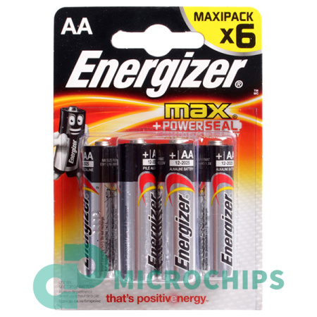 Батарейка Energizer MAX+Power Seal LR6/AA 6BP