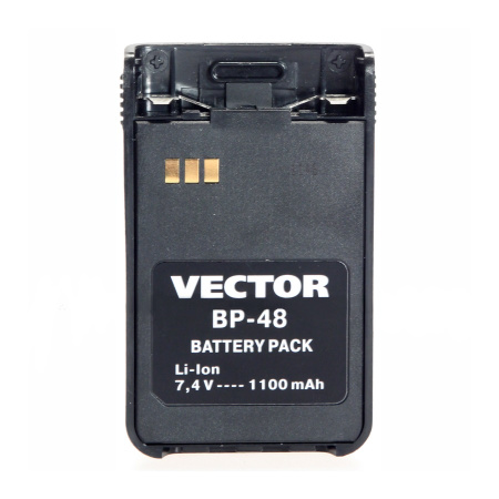 Купить Аккумулятор Vector BP-48 GT для радиостанций (Li-ion, 1100mAh, 7.4V) Аккумулятор Vector BP-48 GT для радиостанций (Li-ion, 1100mAh, 7.4V)