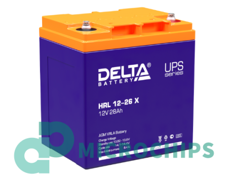 Аккумулятор Delta HRL 12-26 X (AGM, 26Ah)