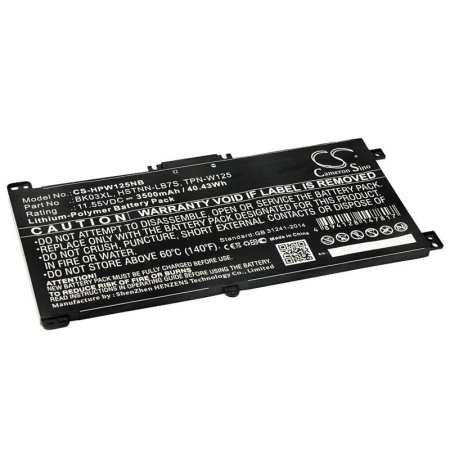Аккумулятор для HP Pavilion x360 14-ba000 (BK03XL) 3500mah