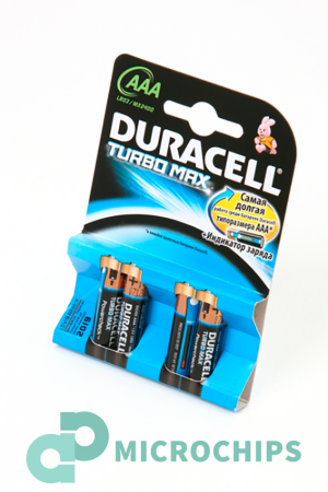 Купить Батарейка Duracell TURBO Max LR03/AAA (MX2400) 4BP Батарейка Duracell TURBO Max LR03/AAA (MX2400) 4BP