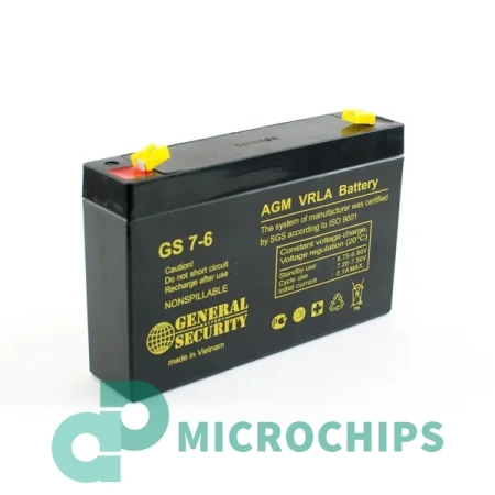 Аккумулятор General Security GS 7-6 (AGM, 7Ah)