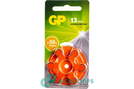 Батарейка GP ZA 13 6BP