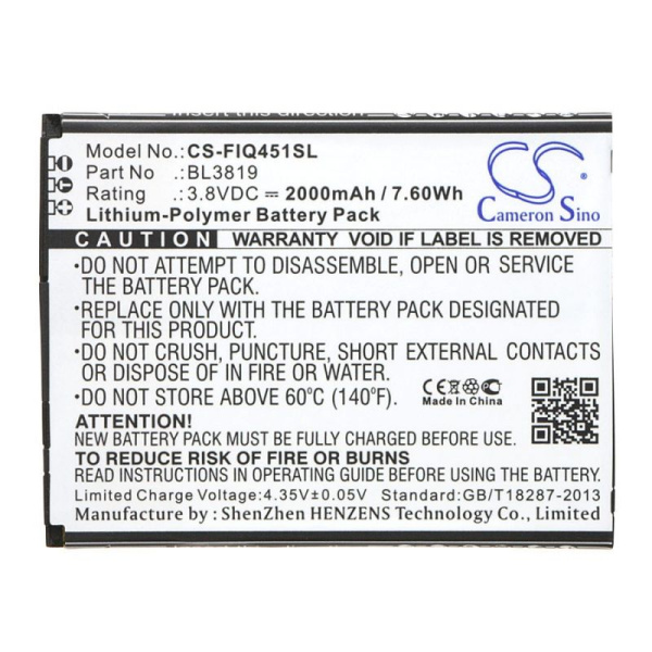 Аккумулятор для Fly IQ4514 2000mah