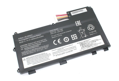 Аккумулятор (батарея) для ноутбука Lenovo ThinkPad T430u UltraBook (L11N3P51), 11.1V, 3850mAh OEM