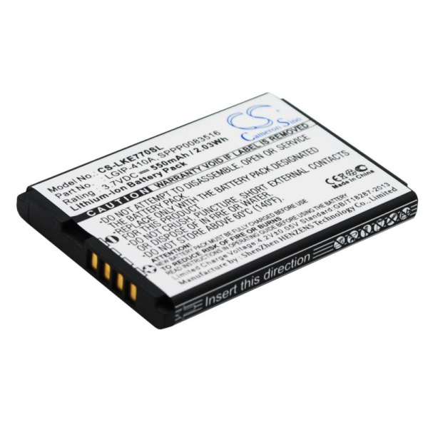 Аккумулятор для LG LGIP-410A 550mah CS