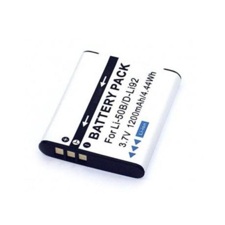 Аккумулятор для фото и видеокамер D-Li92, Li-50B 3.7В, 1400мАч, Li-ion