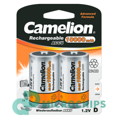 Аккумулятор Сamelion D-10000 HR 33/62 (NiMH, 10000mAh) 2BP