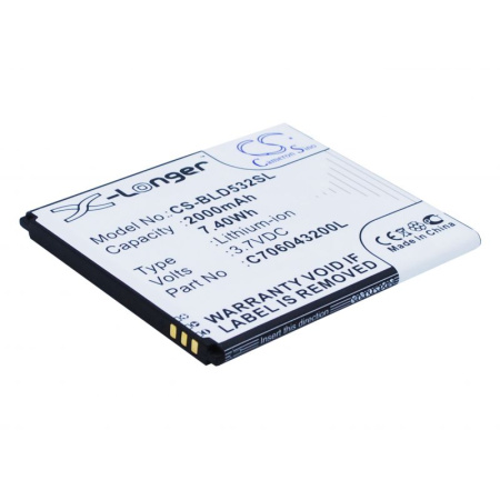 Аккумулятор для Explay Fresh, Vega, Micromax A120 2000mah