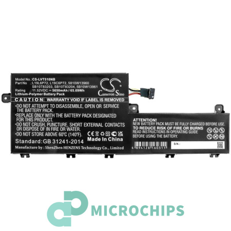 Аккумулятор для Lenovo ThinkPad T15p, ThinkPad P15v (L19L6P72) 5650mAh