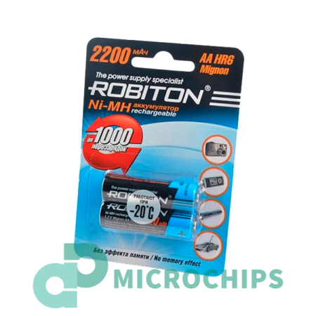 Аккумулятор Robiton AA (NiMH, 2200mAh) 2BP Аккумулятор Robiton AA (NiMH, 2200mAh) 2BP
