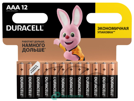 Батарейка Duracell LR03/AAA (MN2400) 12BP
